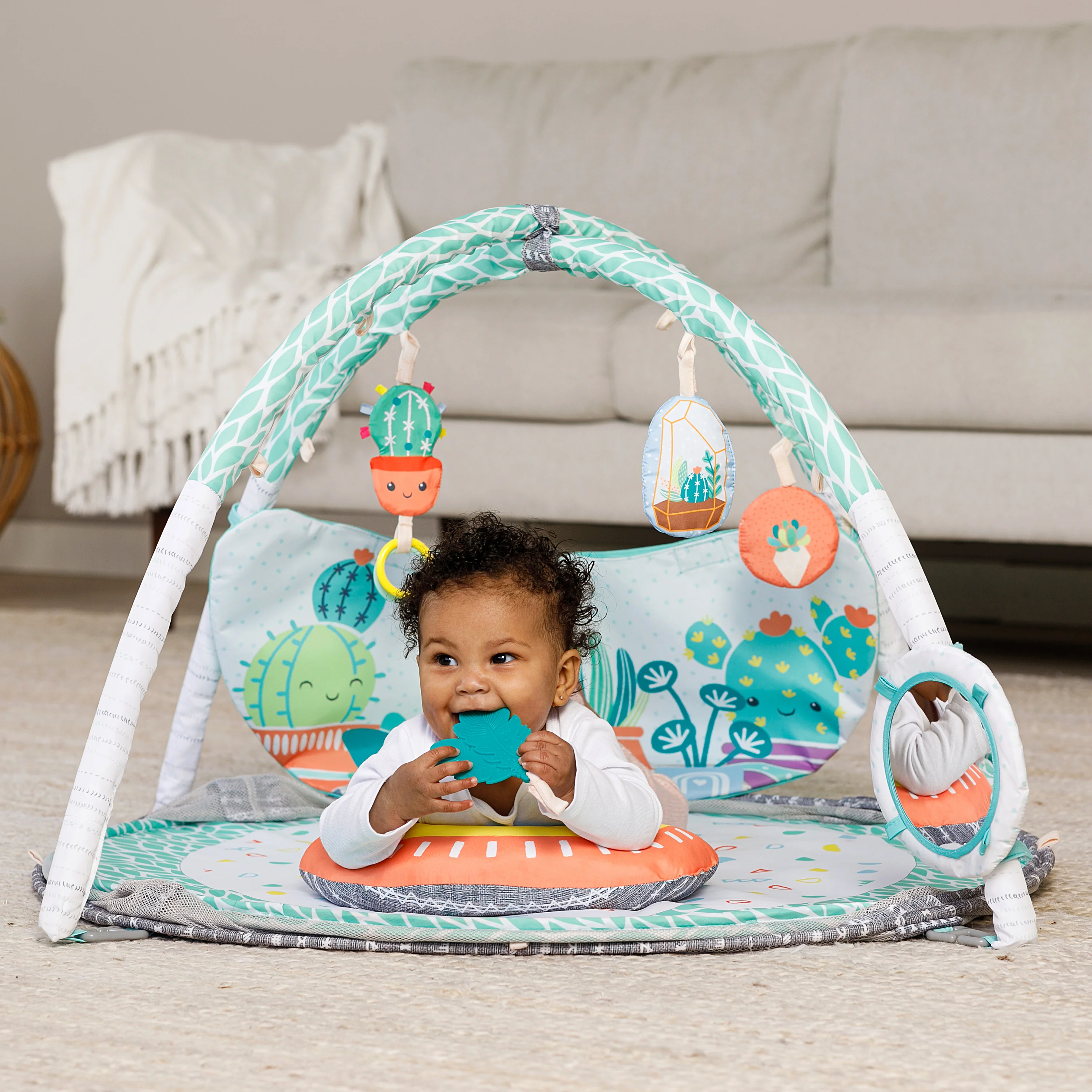 4-IN-1 JUMBO ACTIVITY GYM & BALL PIT, Succulents - Image 3
