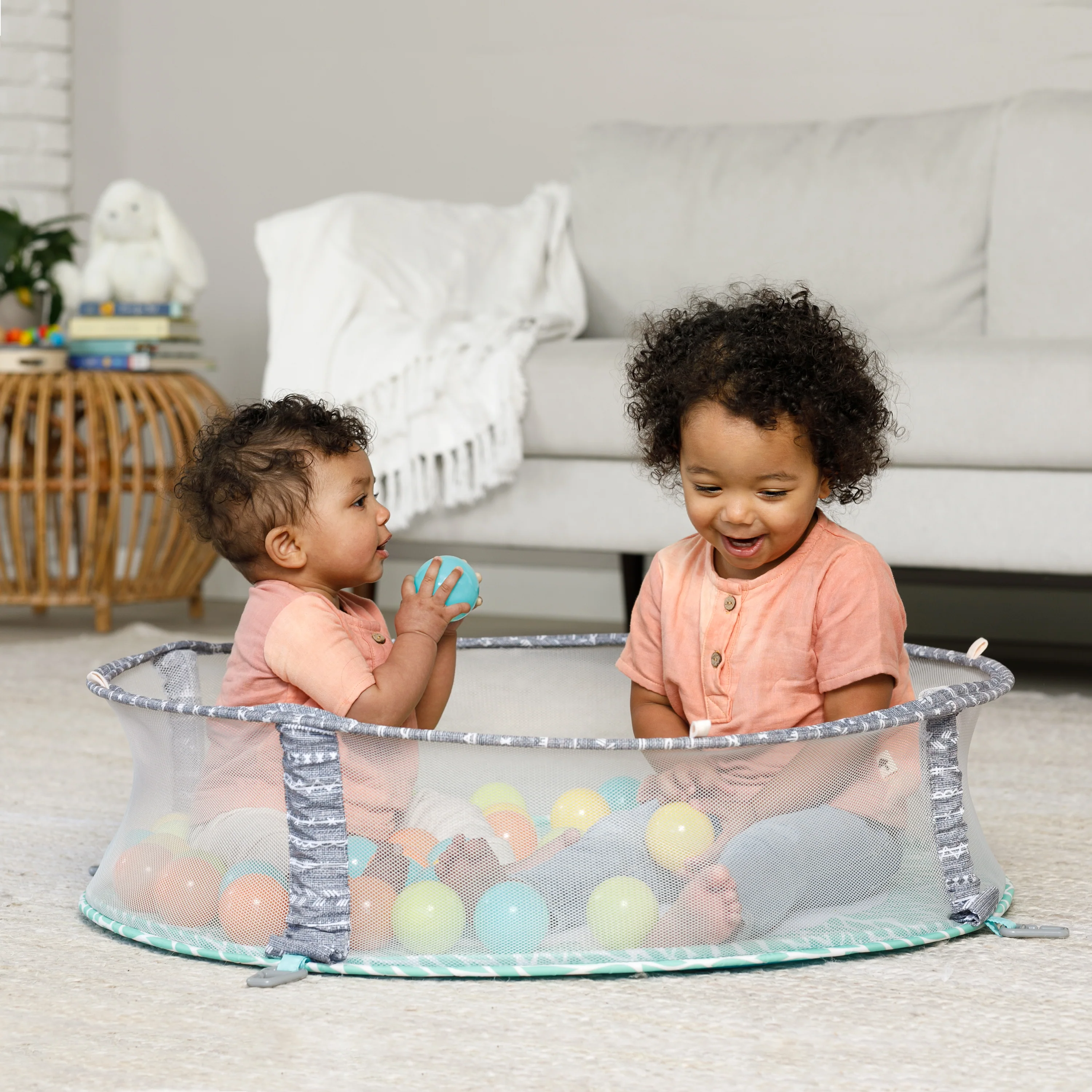 4-IN-1 JUMBO ACTIVITY GYM & BALL PIT, Succulents - Image 4