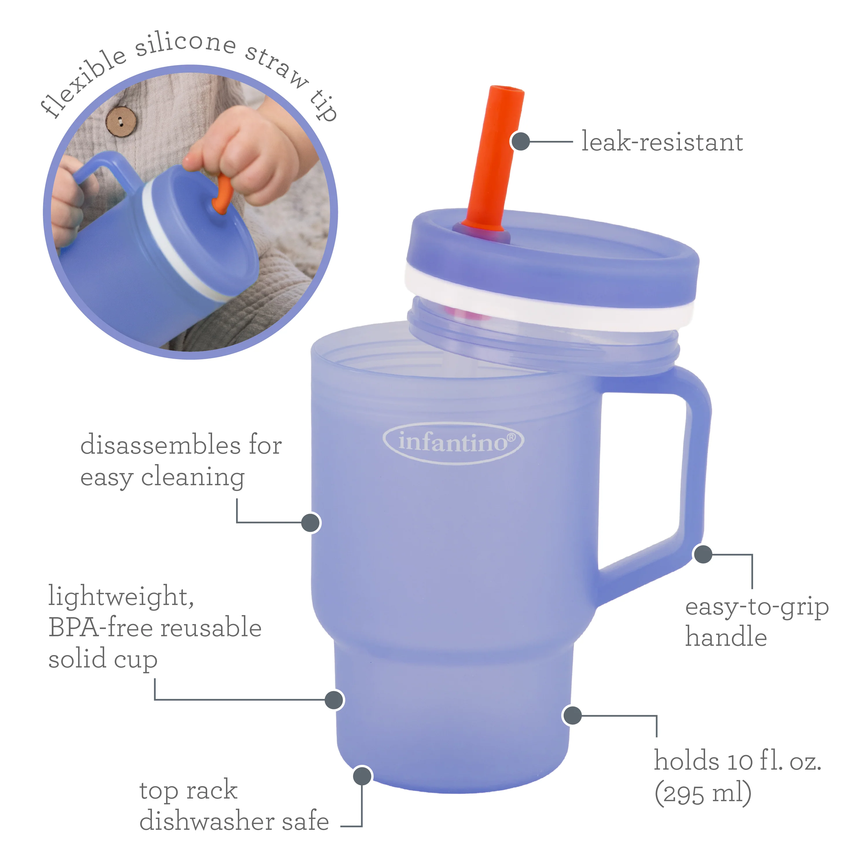 My 1st Tumbler™ 10oz - Blue - Image 5