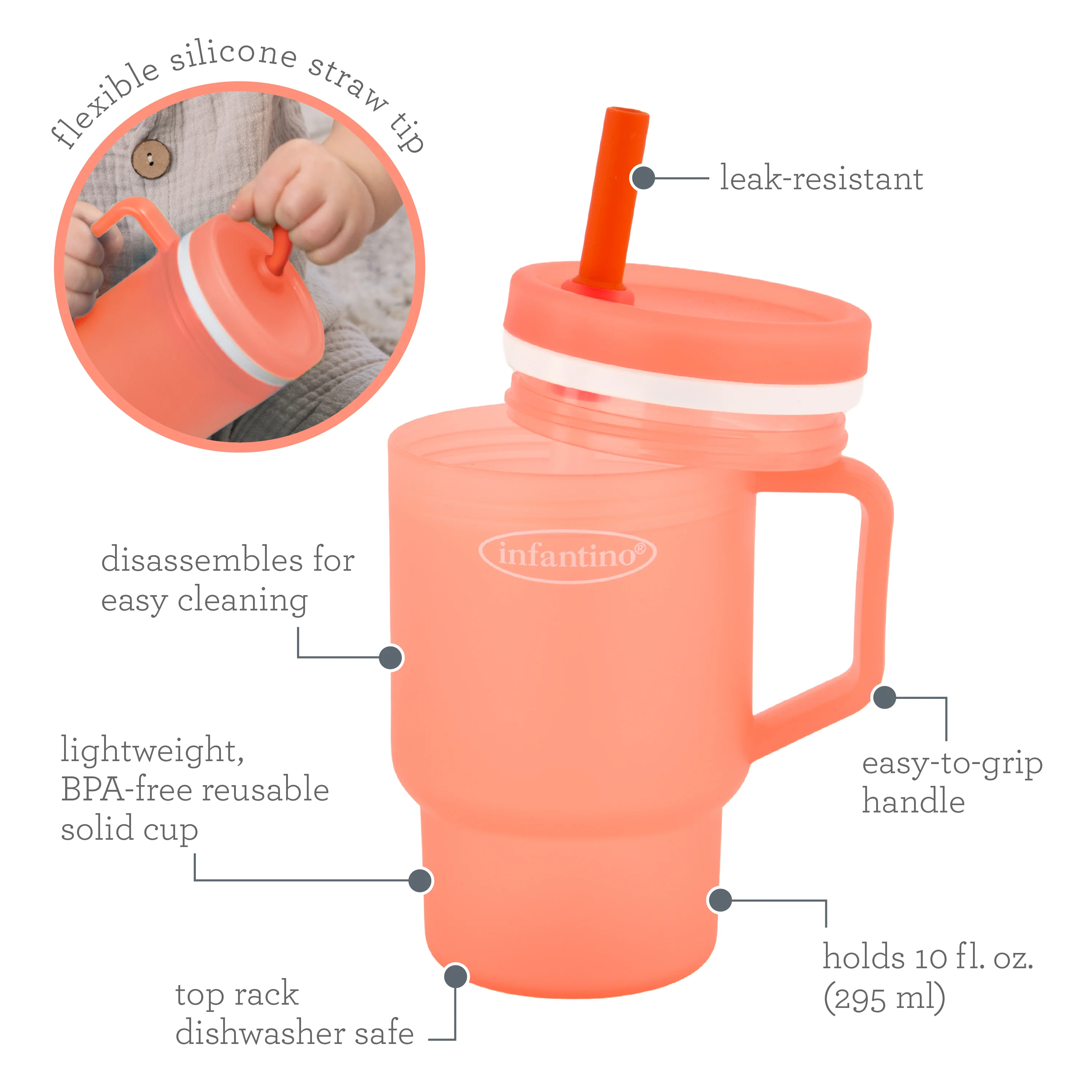 My 1st Tumbler™ 10oz - Pink - Image 5